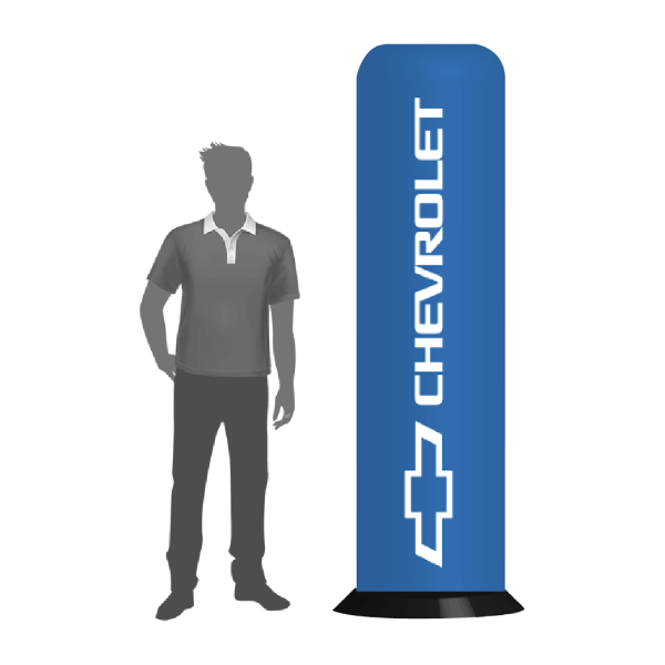 Cylindrical obelisk with illumination